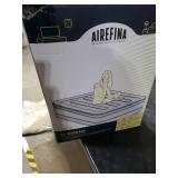 Airefina Air Mattress Full with Built in Pump, Comfort 18 Raised Inflatable Mattress, Upgraded Vertical Beams Blow Up Mattress Air Bed with Carry Bag for Guest Home, Colchones Inflables 700 lbs Max