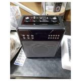 Karaoke Machine for Adults & Kids, Portable Karaoke Machine with 2 Wireless Microphones, Karaoke Speaker with LED Lights Supports USB/AUX in/TF Card for Home Party and Outdoor Event