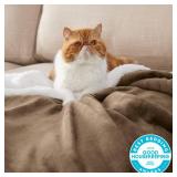 Bedsure GentleSoft Sherpa Fleece Throw Blanket Twin Size for Couch - Thick and Warm Throw for Women and Men, Soft Fuzzy Plush Twin Blanket for Winter, Camel, 60x80 Inches