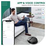 Kilgone Robot Vacuum for Pet Hair, 2-in-1 Vacuum & Mop Combo with Tangle-Free Suction & Smart 3D Avoidance, App/Wi-Fi/Alexa, Ultra-Slim & Quiet, Self-Charging for Hard Floors and Low-Pile Carpet