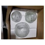 Crackle Globe LED Lamp Battery Operated , Lighted Glass Orb for Festival Christmas Decoration, Gold Mercury Glass Ball Light for Living Room Indoor (No Timer)