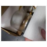 Buaic 2 PACK Glass Pitcher with Lid, 68 oz/ 2 Liter Classic Vertical Stripes Water Pitcher with Yellow Handle,Glass Water Carafe for Cold Brew, Coffee, Lemonade, Iced Sun Tea,Beverage,Heat Resistant