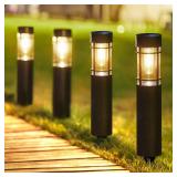 ENSLI Solar Pathway Lights Outdoor, 8 Pack Upgraded Up to 12 Hrs Solar Outdoor Garden Lights Waterproof, Solar Landscape Lights for Outside Yard Patio Garden Walkway Driveway Decor