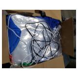 12FT Christmas Outdoor Inflatables - Giant Inflatable Hot Air Balloon Santa with Built-in Colorful Rotating LED Lights Christmas Blow Up Yard Decorations for Garden Lawn Party Xmas Decor