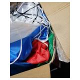 12FT Christmas Outdoor Inflatables - Giant Inflatable Hot Air Balloon Santa with Built-in Colorful Rotating LED Lights Christmas Blow Up Yard Decorations for Garden Lawn Party Xmas Decor