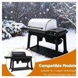 Insulation Blanket Replacement for Traeger Woodridge Pro/Elite Pellet Grill,Thermal Blanket for Smoker for BAC776 Traeger Grill Cover Woodridge Pellet Smoker Blanket Winter Insulation Accessories