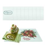 10 Pack Sublimation Glass Cutting Boards Blank Sublimation Tempered Glass Cutting Boards Anti Slip Cutting Board DIY for Heat Press Machine(11 x 8 Inch)