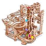 3D Wooden Puzzles Marble Run Chain Kit, Wood Creative Mechanical Puzzles Assembly Model Building Kits to Build for Adults & Kids, DIY Wooden Puzzle Hobbies Toys for Adults &Teens Gifts