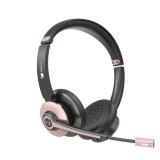 Wireless Headset with Mic for Work, Bluetooth Headset with Microphone Noise Cancelling & Dual Connection, 26H Playtime & Mute Mic, Bluetooth Headphones V5.3 Multipoint for Work/Zoom/Teams/Call Center