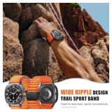 Magnetic Trail Band for Samsung Galaxy Watch Ultra Bands 47mm Men/Women,Lightweight Breathable Soft Fabric Nylon Sport Strap Compatible with Samsung Watch Ultra Band 47 mm Replacement
