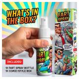 Fart Spray Extra Strong Liquid Fart Stink Bomb Gag Gift for Prank Lovers Funny Poop Spray Joke Toy Potent Non-Toxic Stink Spray Funny Gift for Christmas, Stocking Stuffers, White Elephant