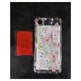 DEFBSC Soft Case Compatible with Samsung Galaxy S25, Clear Floral Flower Pattern Print Design Flexible TPU Shockproof Cover for Women Girls, Flower Protective Phone Case,Pink Cosmos