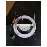 POWERASIA 1 Pack Black 5/6 Inch LED Can Lights with Night Light, 5CCT Retrofit Recessed Lighting Selectable 2700K-6000K Dimmable, 12W=75W, 1200LM Downlight with Metal Smooth Trim-ETL and Energy Star