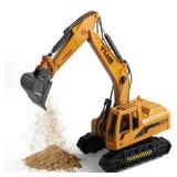 victob Metal ABS Plastic Excavator Toy, Diecast Manual Construction Equipment Digger Truck Model Toys for Boys Kids Ages 3-5 4-7 8-12 Christmas Birthday Gifts