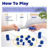 Magnetic Chess Game with Travel-Stones, Magnet Chess 3 String & Portable Storage Bag, for Family & Party & Travel & Camping, Exciting Magnetic Game for Family Game Night