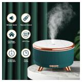 Diffusers for Essential Oils Large Room, 500ml Aromatherapy Diffuser Cool Mist Humidifier with Remote Control,7 Colors Lights & 5 Mist Mode Waterless Auto Off for Women Office Home