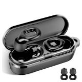 Ear plugs for sleeping, 35dB Noise Reduction Hearing Protection EarPlugs, Reusable Silicone Earplug, 7 Pair Eartips in XS/S/M/L Replaceable Single/Double Ear Plug for Sleep, Study, Work, Events(Black)