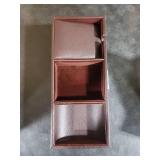 Baoyun Mens Valet Tray, Nightstand Organizers for Men, Leather Jewelry Storage Box Bedside Table Organizer EDC Catch All for Jewelry Key Wallet and Phone