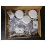 3 Pack Christmas Window Lights, Multicolor X-Mas Tree, Reindeer, Bell Lights, Battery Operated Christmas Window Decorations Light up with Suction Cup and Timer Function for Window Glass Wall Decor