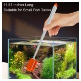 Vimvins Small Fish Tank Cleaner - Algae Scraper for Glass Aquariums - Aquarium Brush & Scrubber Tool Adapted for Cleaning Glass and Acrylic Aquariums.