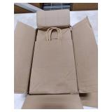 Joybe BULK 5.95x3.25x8 Inch Small Brown Paper Bags with Handles Bulk, Kraft Paper Gift Bags for Birthday Party Favors Grocery Retail Shopping Business Goody Craft Sacks (Plain Natural, BULK)