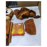 JOYIN 5 Pieces Christmas Theme Bathroom Decoration Set w/Toilet Seat Cover, Rugs, Tank Cover, Toilet Paper Box Cover and Santa Towel for Xmas Indoor Decor, Party Favors (Reindeer)