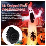Christmas Inflatable Fan Replacement, Air Blower for Christmas Yard Inflatable Blow Up Outdoor Holiday Yard Inflatables Decorations Replacement Blower (12V 1500mA Output)