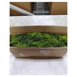 9FT Christmas Cedar Garland Artificial Realistic Green Faux Real Touch Winter Pine Garland for Mantle Fireplace Wall Table Indoor Outdoor Decoraiton