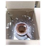 Ceramic Rustic Vase for Home Decor, 9 Inch Terracotta Vases with Handle, Pottery Farmhouse Vase for Living Room, Shelf Decor, Table Decoration