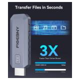 FIGEBNY Wireless HDMI Transmitter and Receiver 4K Decode 1080P Output Ultra Low Latency,Plug&Play 2.4G/5G Portable Extender, 165FT HD Display Adapter for TV Box/PC/Laptop/Projector/DV/Camera Grey