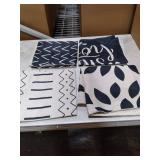 Throw Pillow Covers 24x24Inch, Pillow Covers 24x24,Squar Pillow Covers Set of 4 Boho Modern Farmhouse Neutral Decorative Pillowcases Linen Cushion Case for Couch, Bed, Home Decor