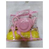 JOYIN BULK Pretend Tea Party Set, Pink Plastic Tea Set, Mini Kitchen for Kids, Gifts for Toddler Boys Girls, Gift for Christmas