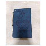 TUOLISG Case for Kindle Fire HD 8 (2018/2017/2016,8th/7th/6th Generation) 8 inch, Multi-Angle Viewing Embossed Premium PU Leather Case with Card Slot for Kindle Fire HD 8 8th Generation, Dark Blue