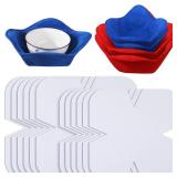 Tudomro BULK Bowl Cozy Pre Cut Batting Wrap Batting Bowl Cozy Template Pattern Wrap Cut on Fold Template for Sewing DIY, 9.84 x 9.84 Inch, 7.8 x 7.8 Inch