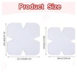 Tudomro BULK Bowl Cozy Pre Cut Batting Wrap Batting Bowl Cozy Template Pattern Wrap Cut on Fold Template for Sewing DIY, 9.84 x 9.84 Inch, 7.8 x 7.8 Inch