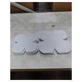 Tudomro BULK Bowl Cozy Pre Cut Batting Wrap Batting Bowl Cozy Template Pattern Wrap Cut on Fold Template for Sewing DIY, 9.84 x 9.84 Inch, 7.8 x 7.8 Inch