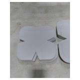 Tudomro BULK Bowl Cozy Pre Cut Batting Wrap Batting Bowl Cozy Template Pattern Wrap Cut on Fold Template for Sewing DIY, 9.84 x 9.84 Inch, 7.8 x 7.8 Inch