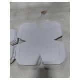 Tudomro BULK Bowl Cozy Pre Cut Batting Wrap Batting Bowl Cozy Template Pattern Wrap Cut on Fold Template for Sewing DIY, 9.84 x 9.84 Inch, 7.8 x 7.8 Inch