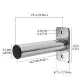 Wall-Mounted Barbell Plate Weight Bracket, Stainless Steel Olympic Weight Plate Storage Rack, 275 lbs Capacity Rustproof Wall Mount Gym Organizer, Fitness Equipment & Barbell Weight Storage for Home &