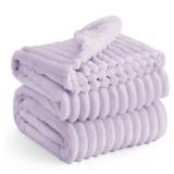 Bedsure GentleSoft Lavender Fog Full Blanket for Bed - Cozy Soft Blankets for Women, Cute Large Throws for Girls, 84x90 Inches