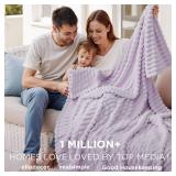 Bedsure GentleSoft Lavender Fog Full Blanket for Bed - Cozy Soft Blankets for Women, Cute Large Throws for Girls, 84x90 Inches