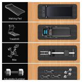 Walking Pad Mat Treamill Mat for Carpet Floors,Folding Treadmill Mat for Hardwood Floors,for Under Exercise Bike, Exercise Equipment Mat,Reduce Noise Shock Absorption (60 X 23.6)