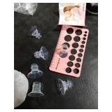 Flange Sizing Kit(10PCS) 13/15/17/19/21mm & Nipple Ruler & Cleaning Brush, Silicone Flange Insert for 24mm Flanges/Shield (Momcozy/Spectra/Bellababy), Breastfeeding Essentials for Moms