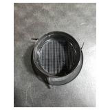 Hon&Guan Soffit Vents 4 Inch, Round Exhaust Air Vent Cover with Built-in Fly Screen for Bathroom Kithchen Office Home, Black