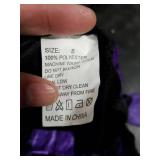 Narecte Halloween Witch Costume for Girls - Purple, Size S SMALL HOLE IN THE HAT
