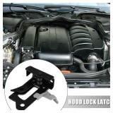 X AUTOHAUX Hood Lock Latch Replacement for Mercedes-Benz C300 CLS400 C63 AMG S 2015 2016 2017 2188800064 Metal Black