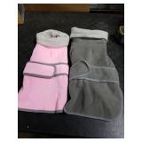 Dog Coat 2 Pack, Turtleneck Fleece Pet Winter Jacket for Cold Weather, Warm Dog Clothes Sweater Outdoor Indoor for Small, Medium, Large & XL Dogs (M-XXL)