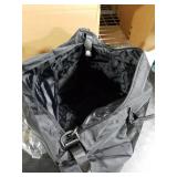 Large Gym Bag for Women Carry on Duffel 18 x 14 x 8 inches Spirit Airlines Travel Essentials Bag Weekender Space Saver Clothes Vacuum Storage Bags with hand pump,Duffle Hospital Luggage backpack Black