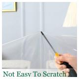 Obstal Clear Plastic Tablecloth 54 x 78 Inch, 100% Waterproof Oil-Proof Spill-Proof Vinyl PVC Table Cloth, Wipeable Rectangle Tablecloth Protector for Dining Table, Outdoor and Indoor Uses, Clear