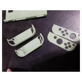 eXtremeRate PlayVital Back Cover for Nintendo Switch Console, NS Joycon Handheld Controller Separable Protector Hard Shell, Customized Dockable Protective Case for Nintendo Switch - Matcha Green